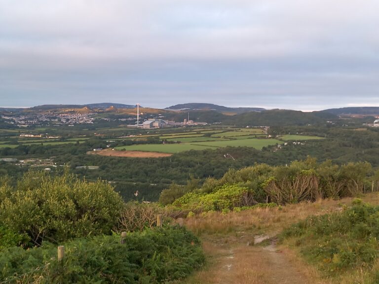 Landscape photo of St Dennis and St Enoder.